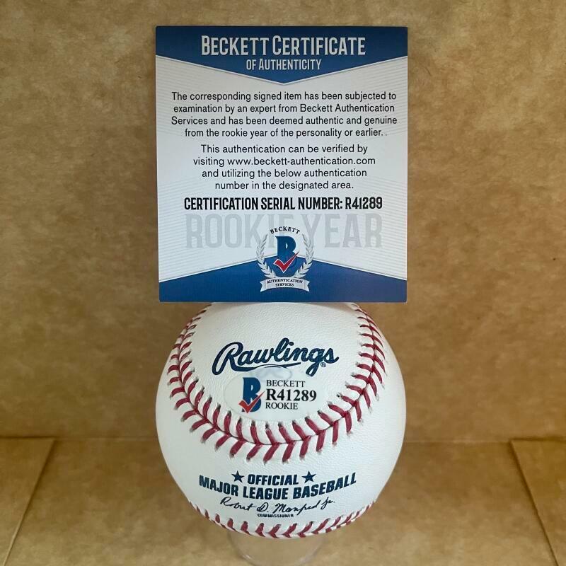 RYAN BRUNO PERFECT GAME SIGNED AUTOGRAPHED M.L. BASEBALL BAS R41289