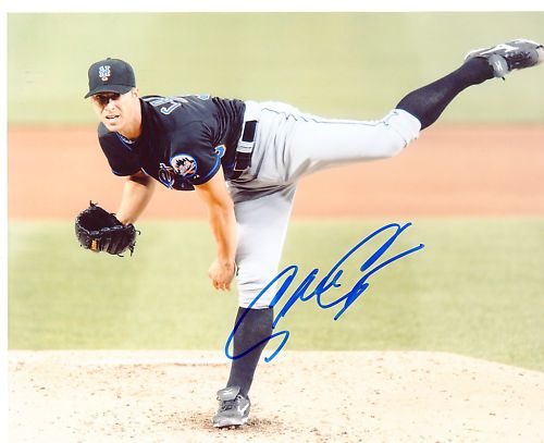 CHRIS  CAPUANO   NEW YORK METS    SIGNED 8X10