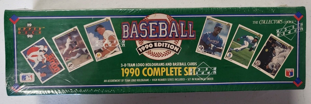 1990 UPPER DECK BASEBALL COMPLETE CARD SET 800 FACTORY SEALED