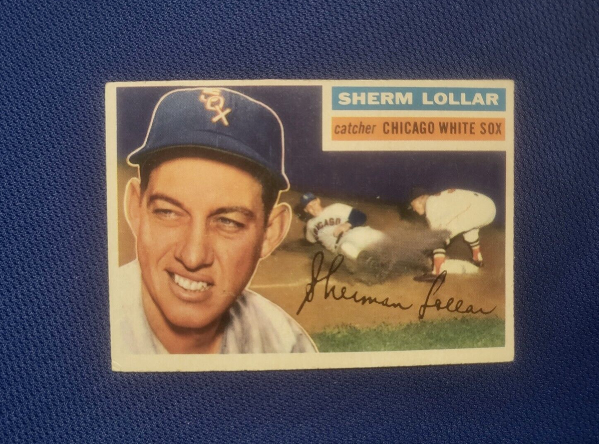 1956 TOPPS SHERM LOLLAR CHICAGO WHITE SOX #243 CARD VINTAGE SET-BREAK