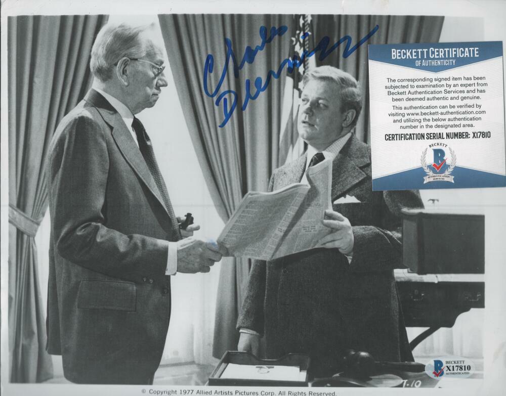 CHARLES DURNING FAMOUS ACTOR 1977 SIGNED  8X10 PHOTO BECKETT X17810