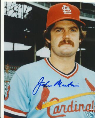 JOHN MARTIN ST. LOUIS CARDINALS SIGNED 8X10 PHOTO W/COA