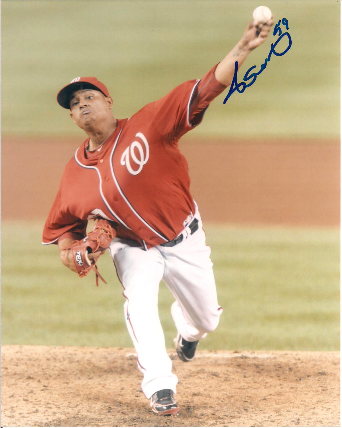 ATAHUALPA SEVERINO WASHINGTON NATIONALS AUTOGRAPHED SIGNED 8X10 PHOTO W/COA