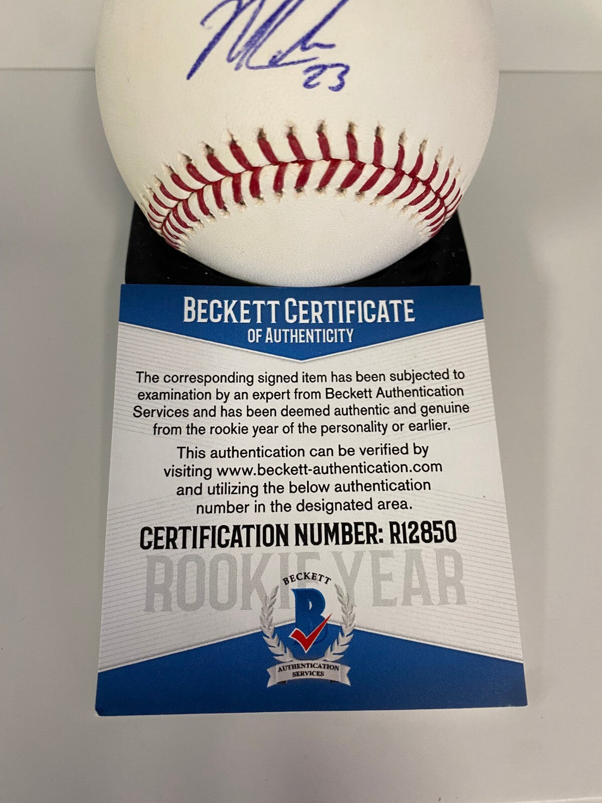MITCH KELLER PITTSBURGH PIRATES SIGNED AUTOGRAPHED M.L. BASEBALL BECKETT R12850