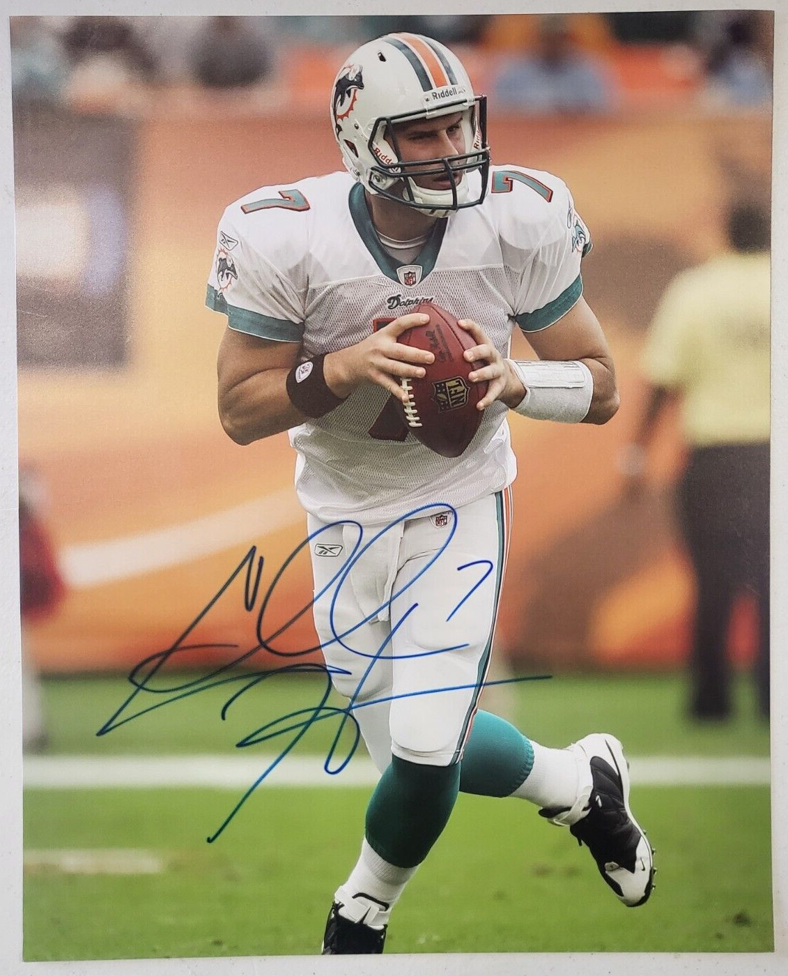 CHAD HENNE MIAMI DOLPHINS SIGNED AUTOGRAPHED 16X20 PHOTO W/COA *