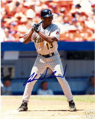 ADRIAN BROWN PITTSBURGH PIRATES SIGNED 8X10 PHOTO W/COA