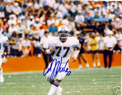AJ DUHE MIAMI DOLPHINS  SIGNED 8X10