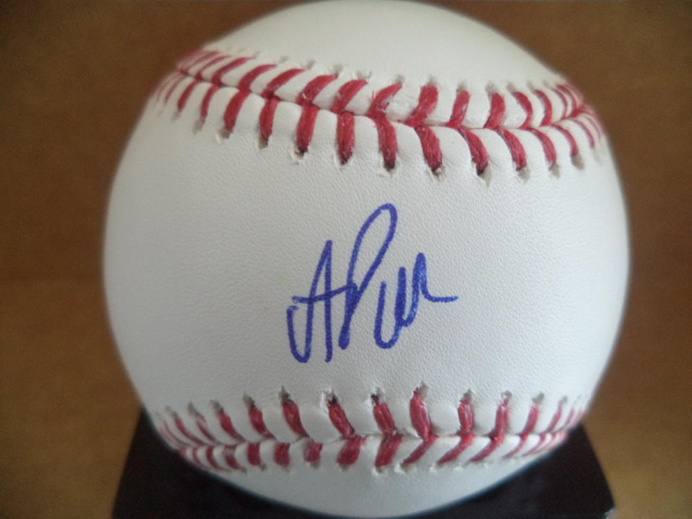 A.J. PUK OAKLAND A'S ROOKIE YEAR SIGNED AUTOGRAPHED ML BASEBALL BECKETT R03023