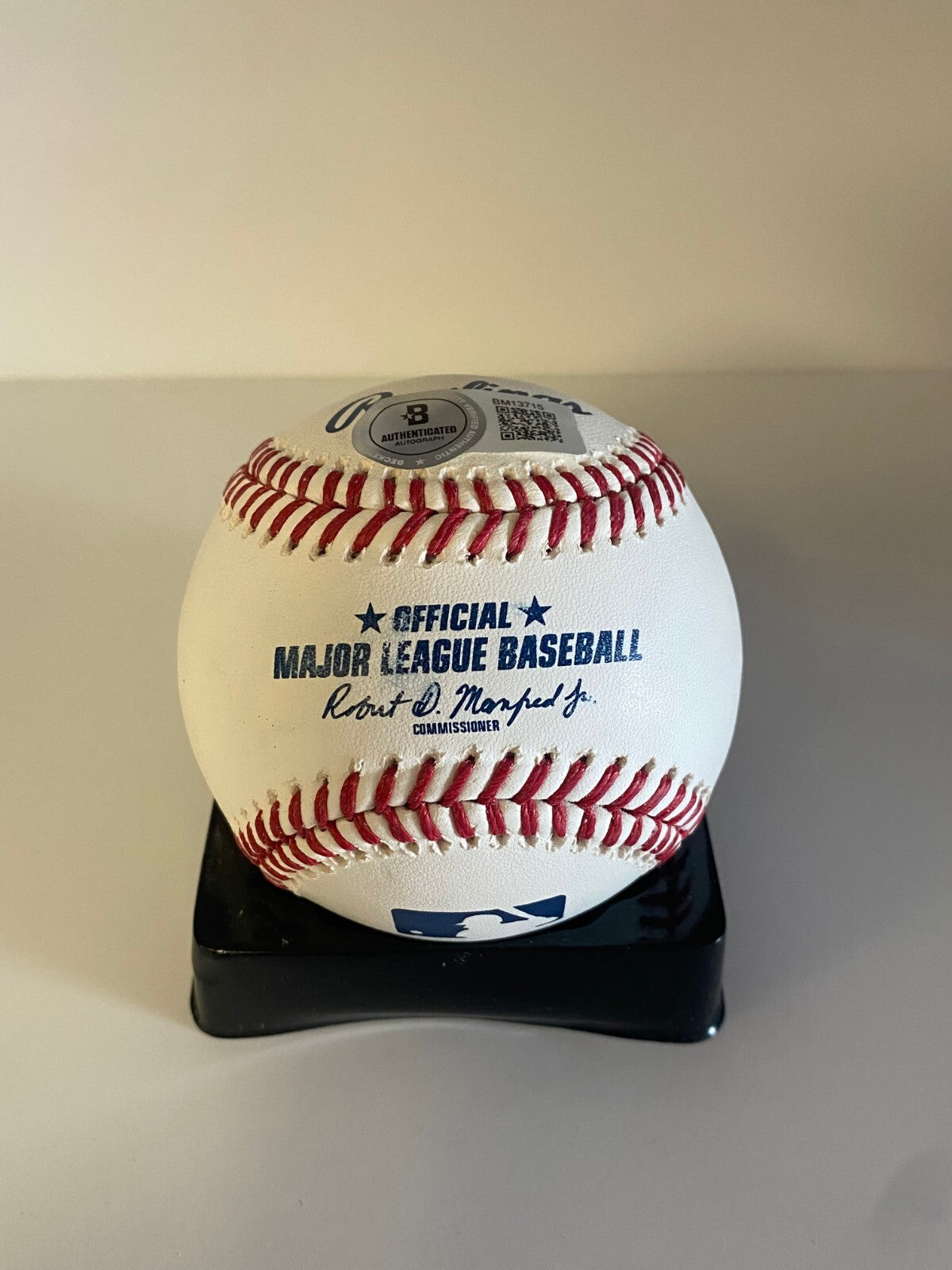 RONNY MAURICIO NEW YORK METS SIGNED AUTOGRAPHED M.L. BASEBALL BECKETT AUTH *****