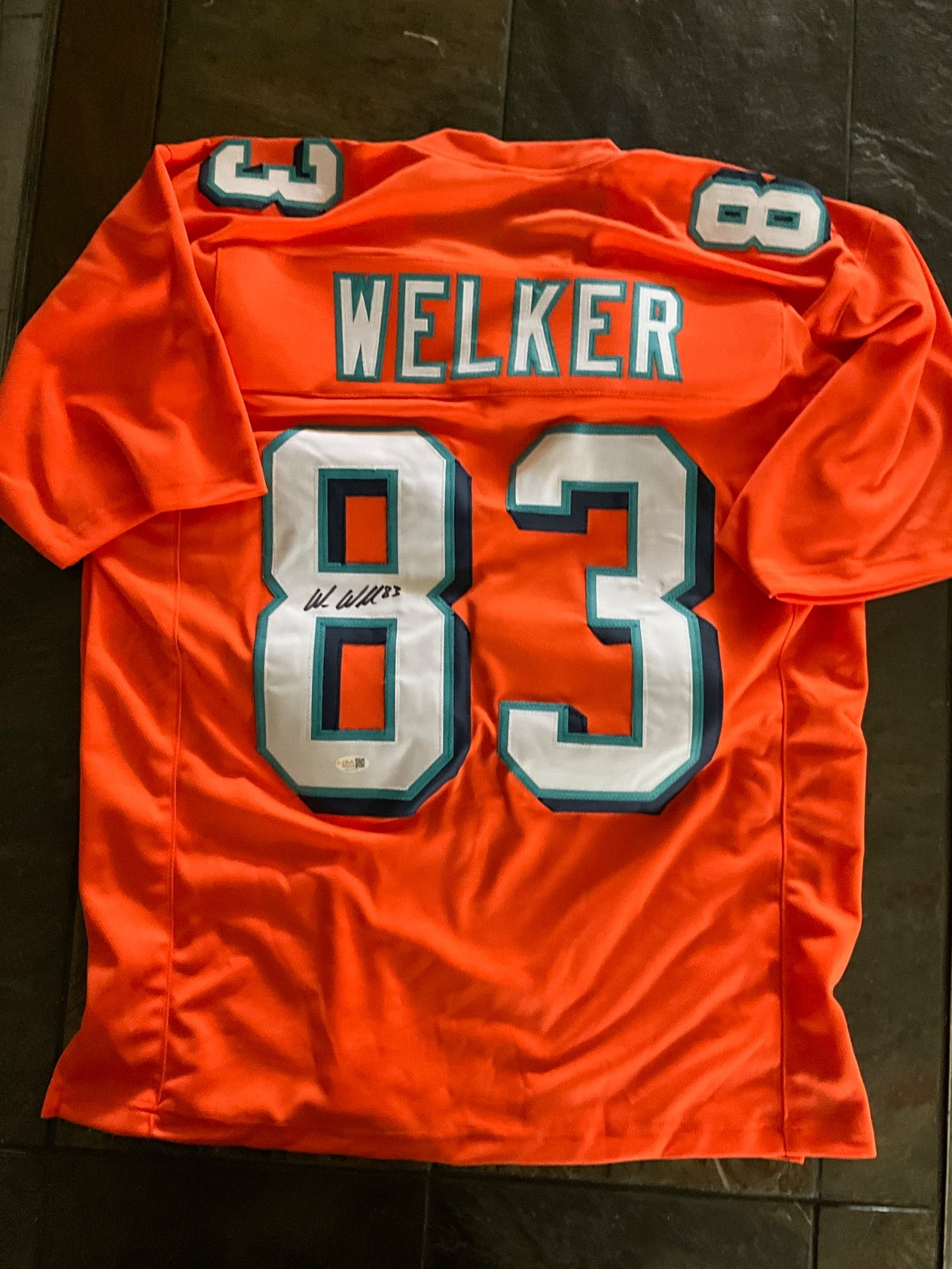 Wes Welker Custom Miami Dolphins Signed Jersey PSA Authentic COA Auto