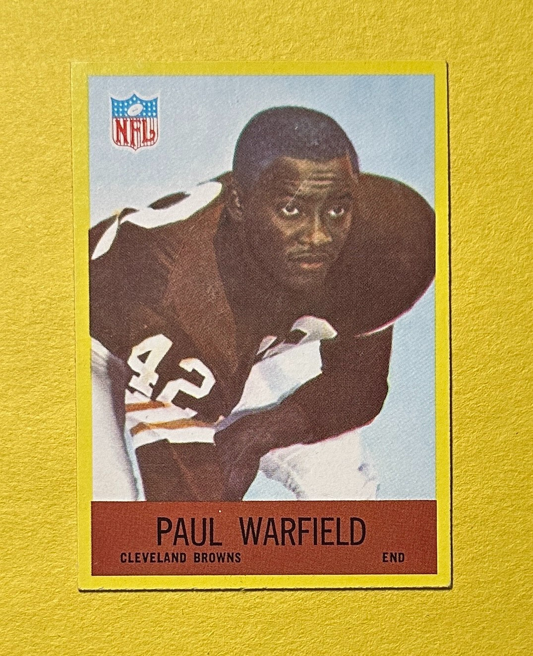 1967 PHILADELPHIA PAUL WARFIELD #46 BROWNS