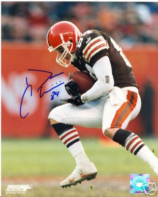 DARIN CHEVARINI CLEVELAND BROWNS SIGNED 8X10 PHOTO