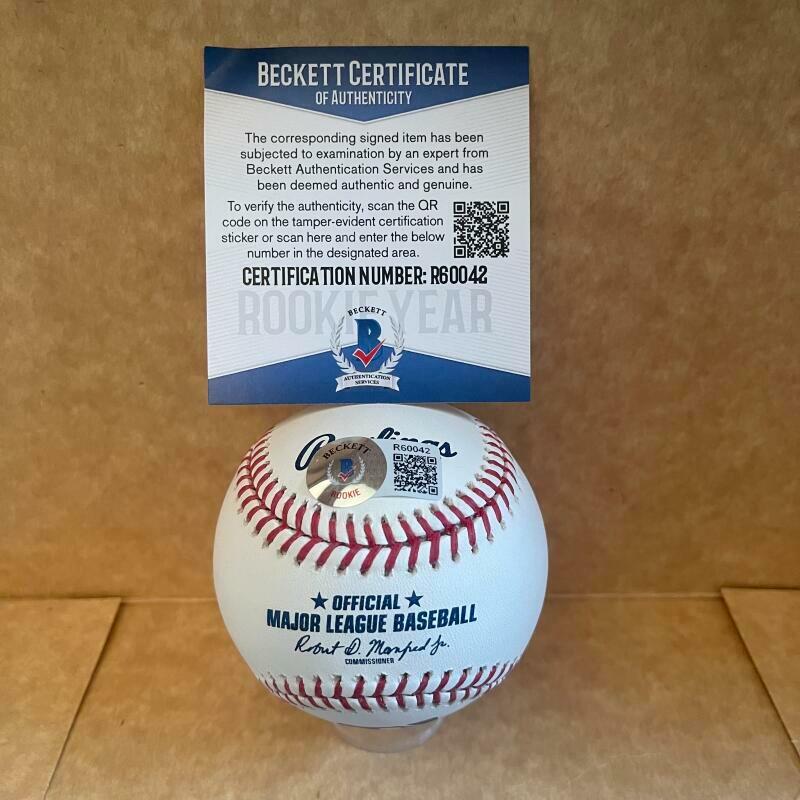 KAHLIL WATSON MIAMI MARLINS ROOKIE YEAR SIGNED M.L. BASEBALL BECKETT