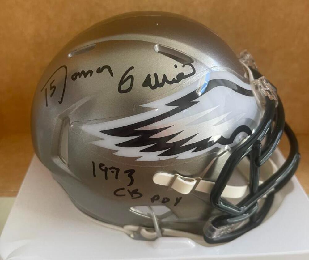 ROMAN GABRIEL EAGLES 1973 CB POY SIGNED FLASH MINI HELMET W/ COA 
