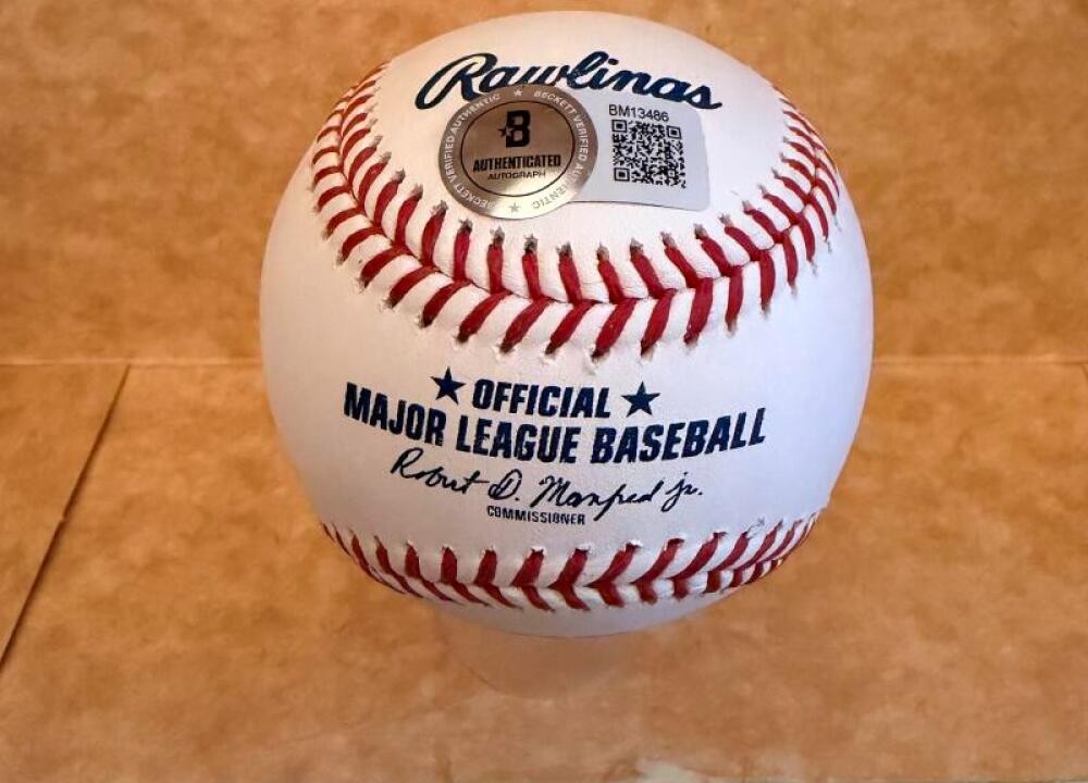 MARCO RAYA MINNESOTA TWINS SIGNED AUTOGRAPHED M.L. BASEBALL BECKETT AUTH