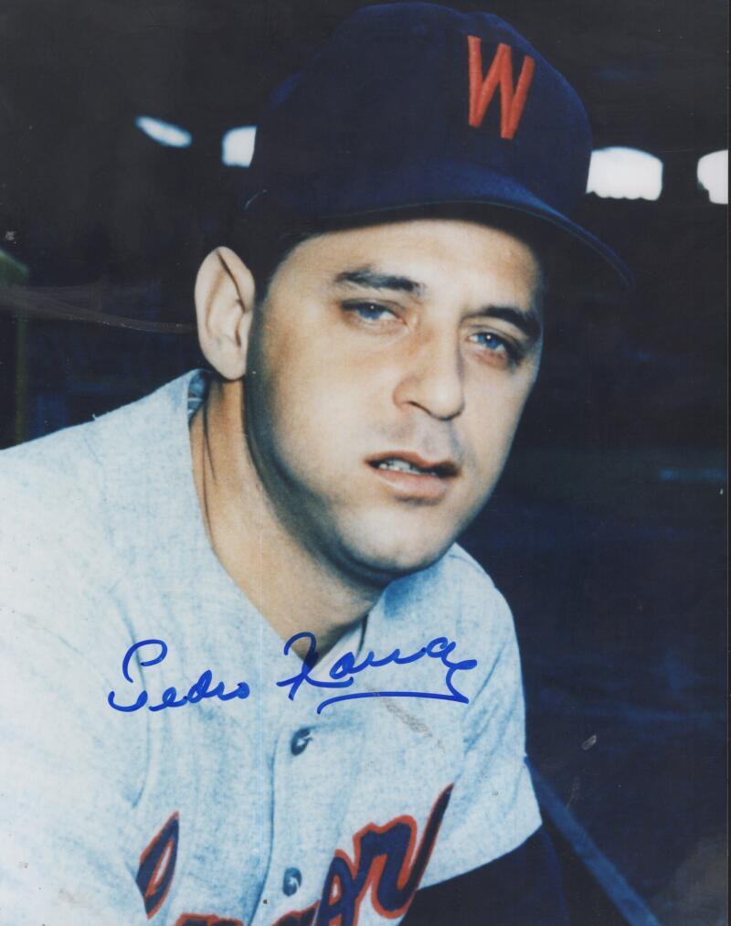 PEDRO RAMOS WASHINGTON SENATORS SIGNED AUTOGRAPHED 8X10 PHOTO W/ COA