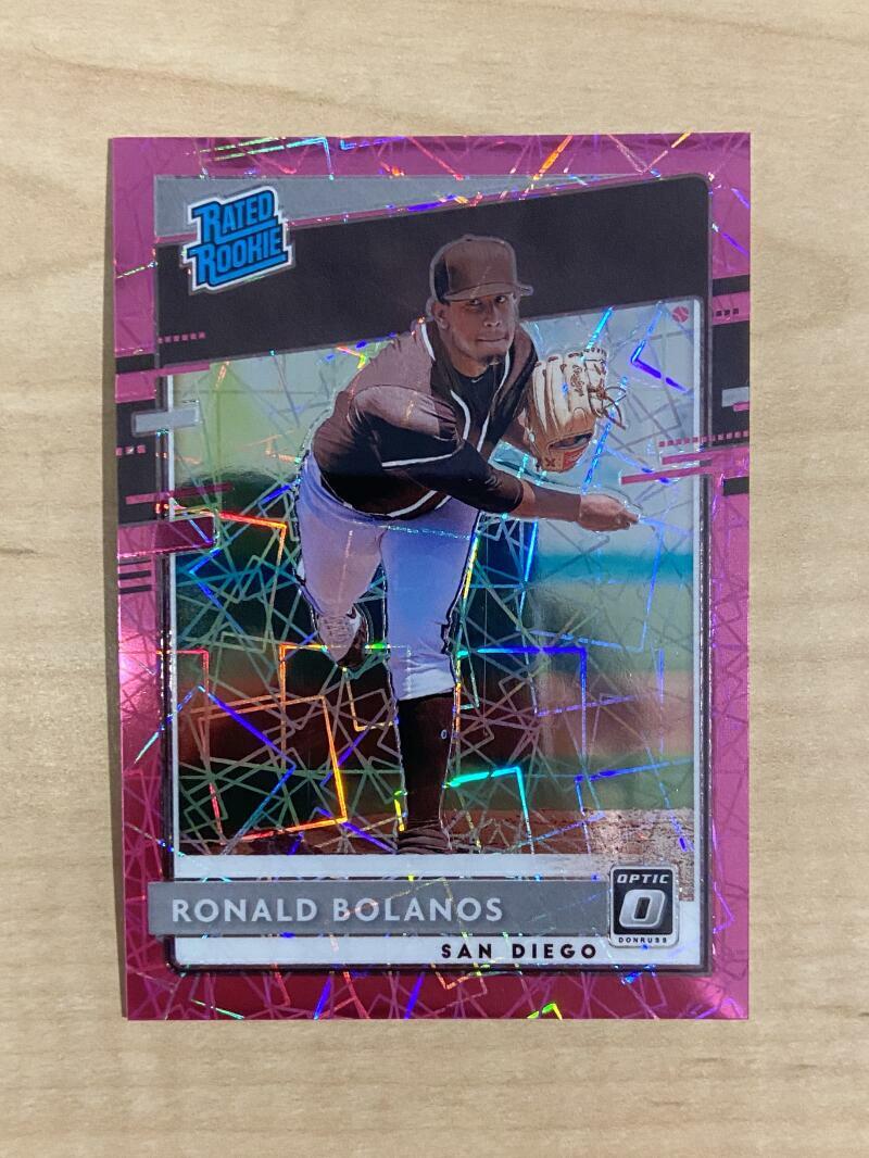 2020 DONRUSS OPTIC RONALD BOLANOS PINK PRIZM PADRES RATED ROOKIE 126/199
