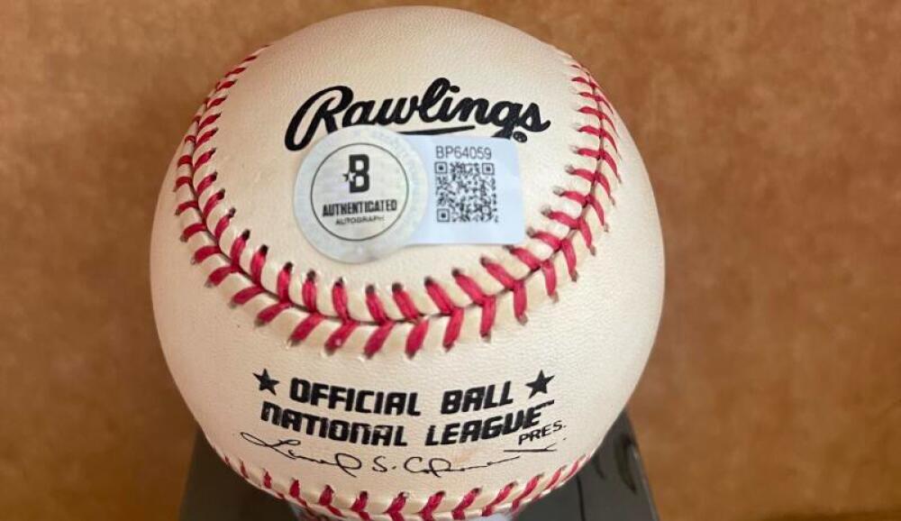 WALT DROPO RED SOX SIGNED VINTAGE A.L. BASEBALL BECKETT AUTH