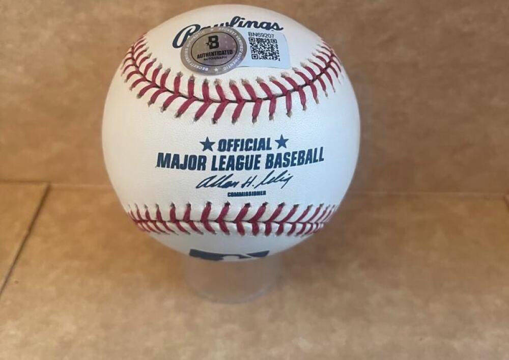 DOUG HARVEY N.L. UMPIRE 62-92 SIGNED AUTO M.L. BASEBALL BECKETT AUTH