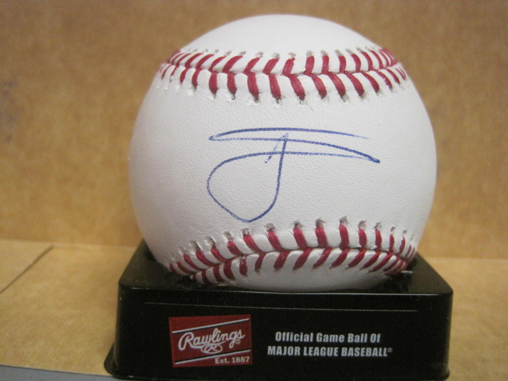 WILLIE CALHOUN LOS ANGELES DODGERS SIGNED AUTOGRAPHED BASEBALL W/COA