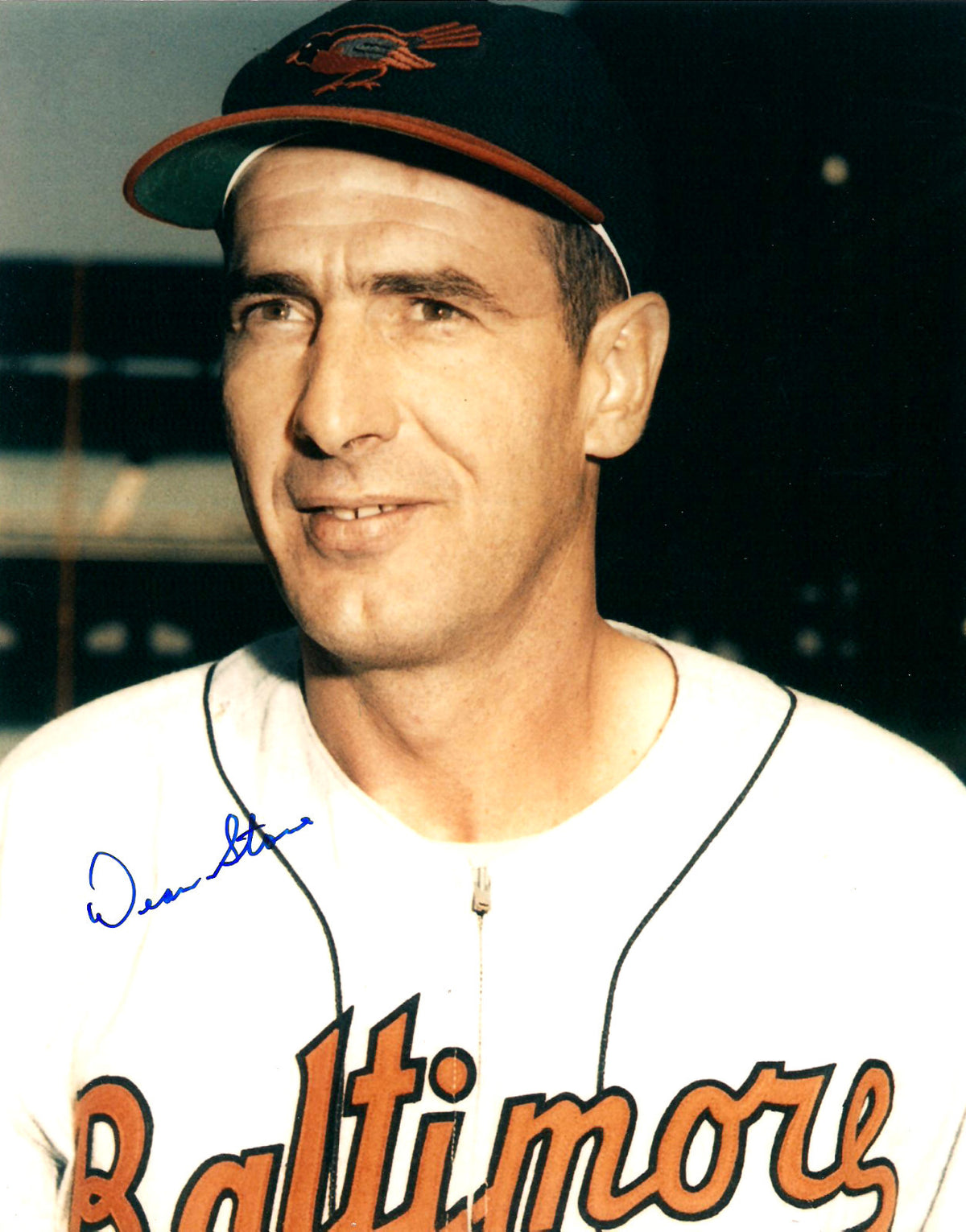 DEAN STONE BALTIMORE ORIOLES AUTOGRAPHED SIGNED 8X10 PHOTO W/COA