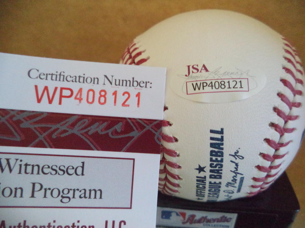 ROBERT GSELLMAN NEW YORK METS SIGNED AUTOGRAPHED ML BASEBALL JSA WP408121