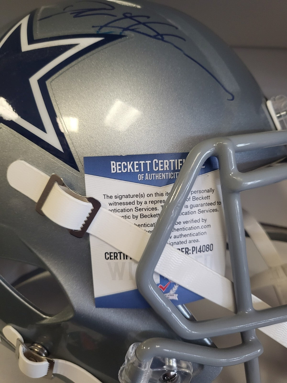 DEION SANDERS DALLAS COWBOYS SIGNED AUTOGRAPHED FULL SIZE HELMET BECKETT AUTH