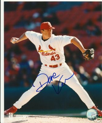DAVE VERAS ST. LOUIS CARDINALS SIGNED 8X10 PHOTO W/COA