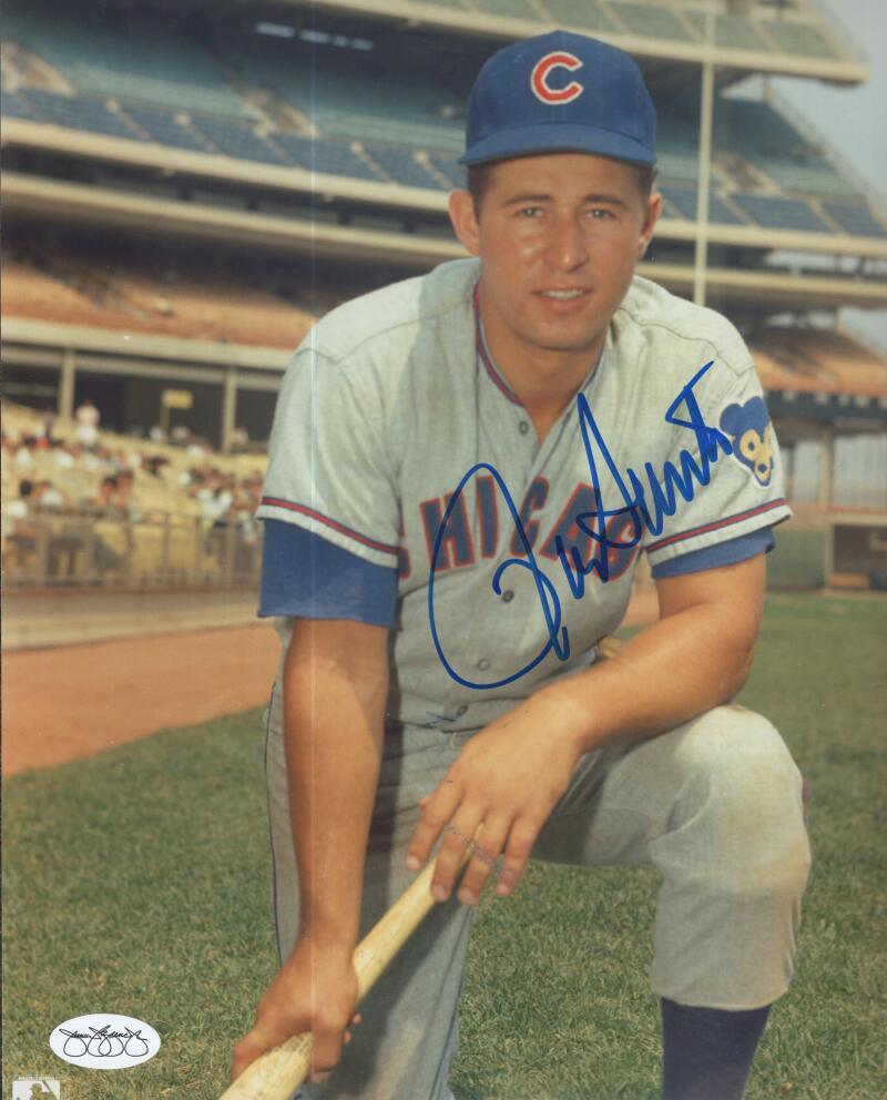 RON SANTO CUBS SIGNED AUTOGRAPHED 8X10 PHOTO JSA SOA 