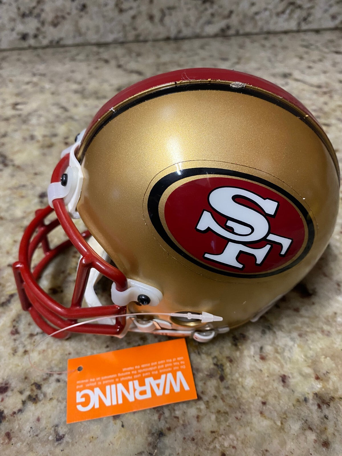 NFL SAN FRANCISCO 49ERS TEAM LOGO RIDDELL MINI HELMET UNSIGNED