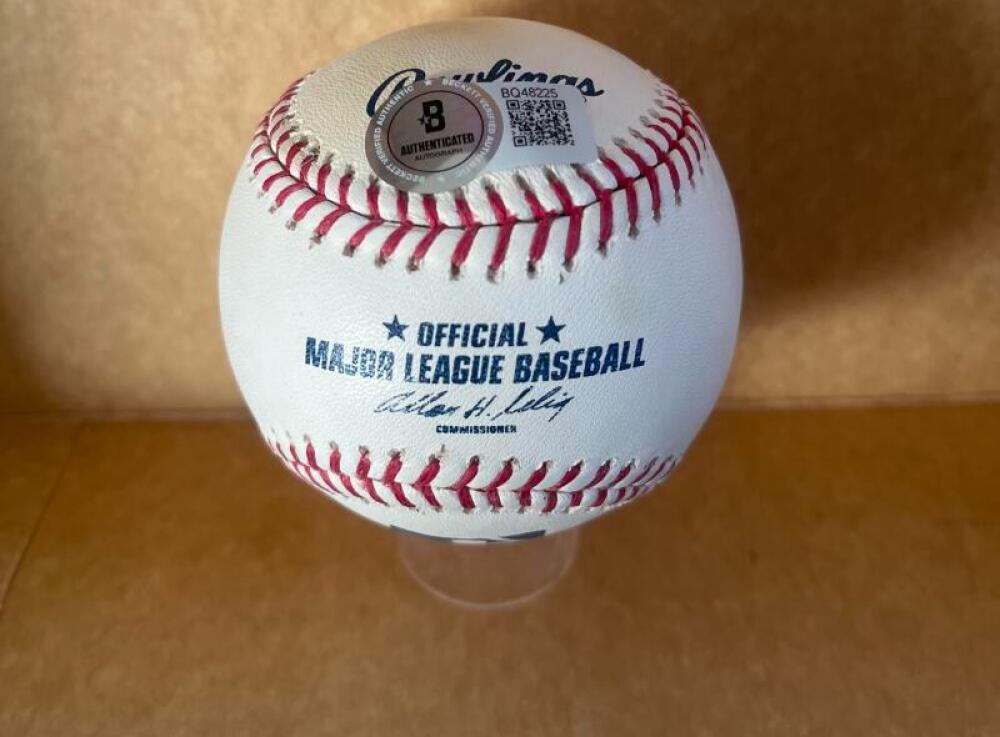 TAKASHI SAITO DODGERS/RED SOX SIGNED AUTO M.L. BASEBALL BECKETT AUTH