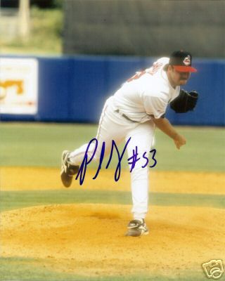 PAUL SHUEY   CLEVELAND INDIANS   SIGNED 8X10 PHOTO