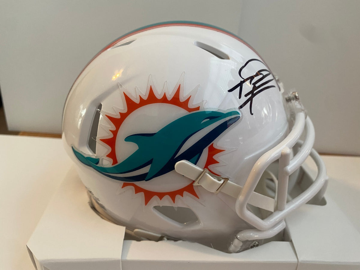 TUA TAGOVAILOA MIAMI DOLPHINS SIGNED AUTOGRAPHED MINI HELMET FANATICS AUTHENTIC