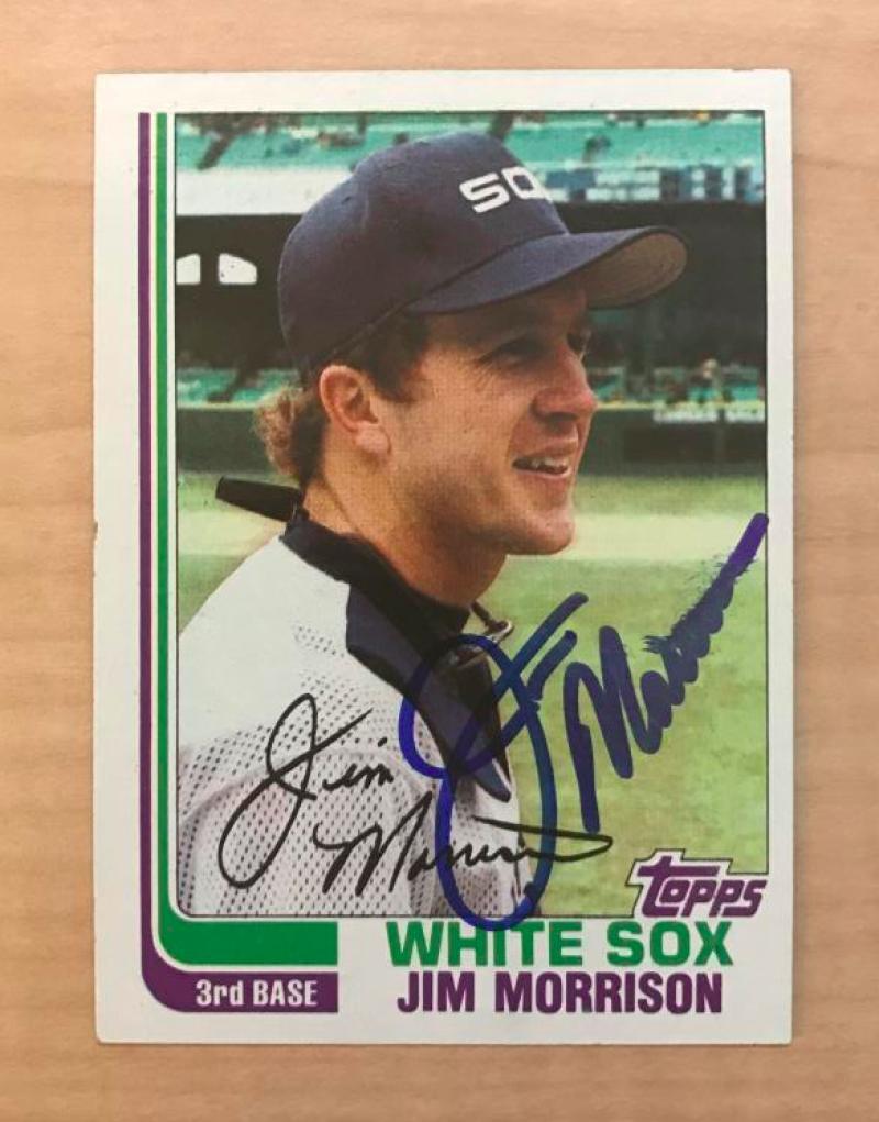 JIM MORRISON CHICAGO WHITE SOX SIGNED AUTOGRAPHED 1982 TOPPS CARD #654 W/COA 