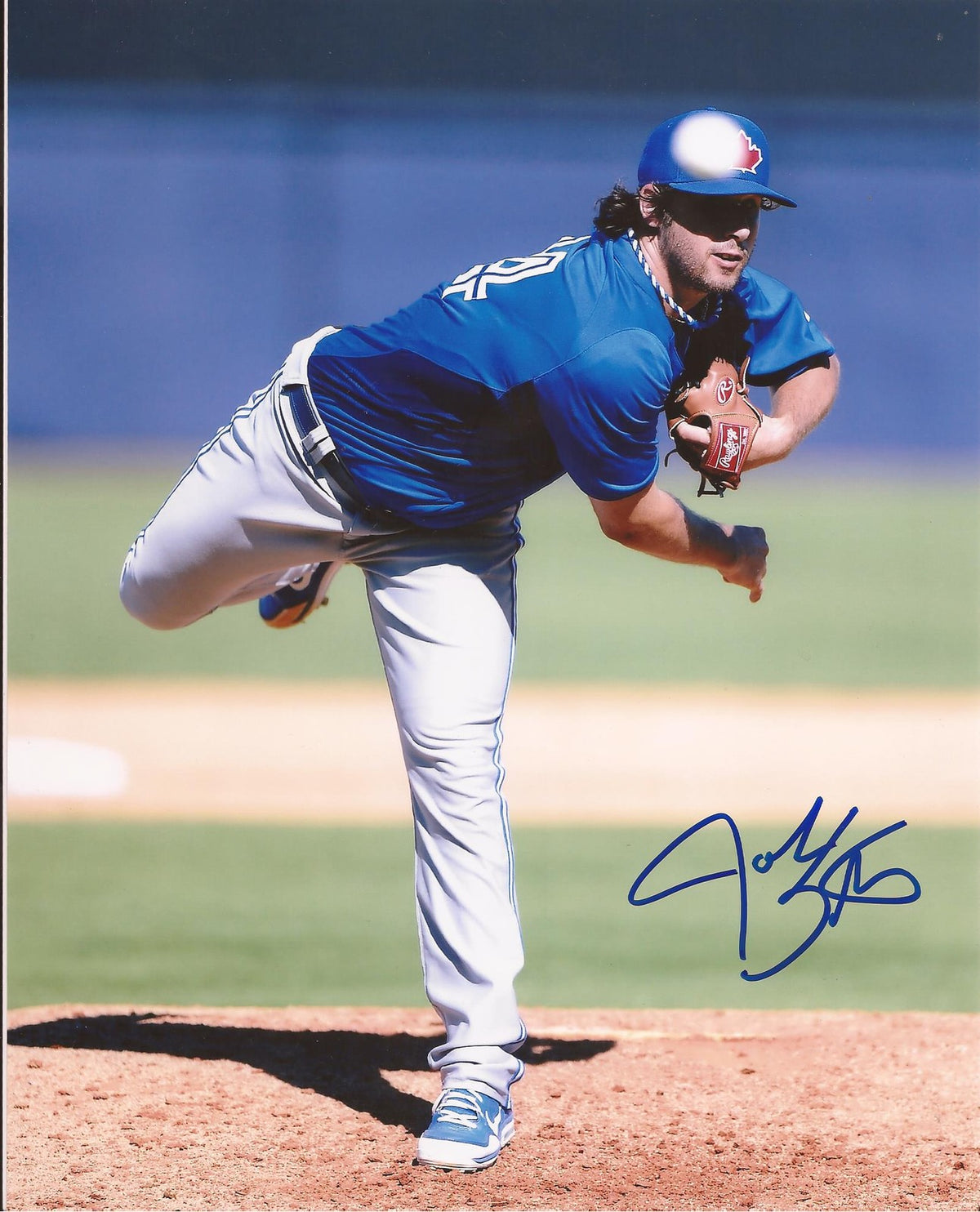 JOHN STILSON TORONTO BLUE JAYS SIGNED AUTOGRAPHED 8X10 PHOTO COA