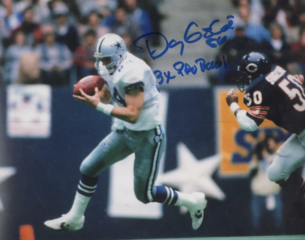 DOUG COSBIE DALLAS COWBOYS 3X PRO BOWL  SIGNED 8X10 PHOTO W/ COA
