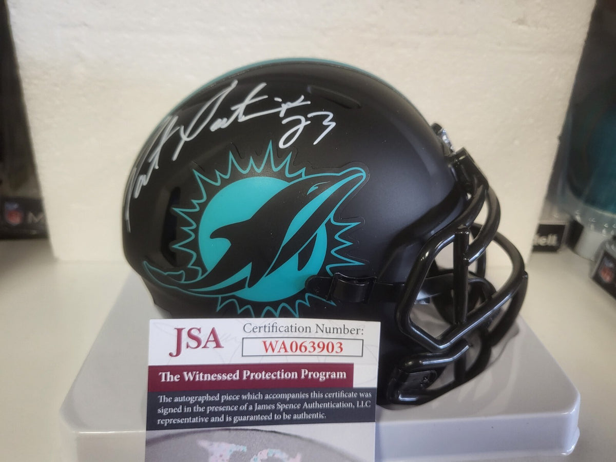 PATRICK SURTAIN MIAMI DOLPHINS SIGNED AUTO ECLIPSE MINI HELMET JSA #WA063903