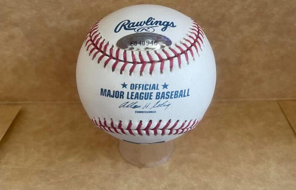 RED SCHOENDIEST BRAVES/CARDINALS SIGNED AUTOGRAPHED M.L. BASEBALL TRISTAR AUTH