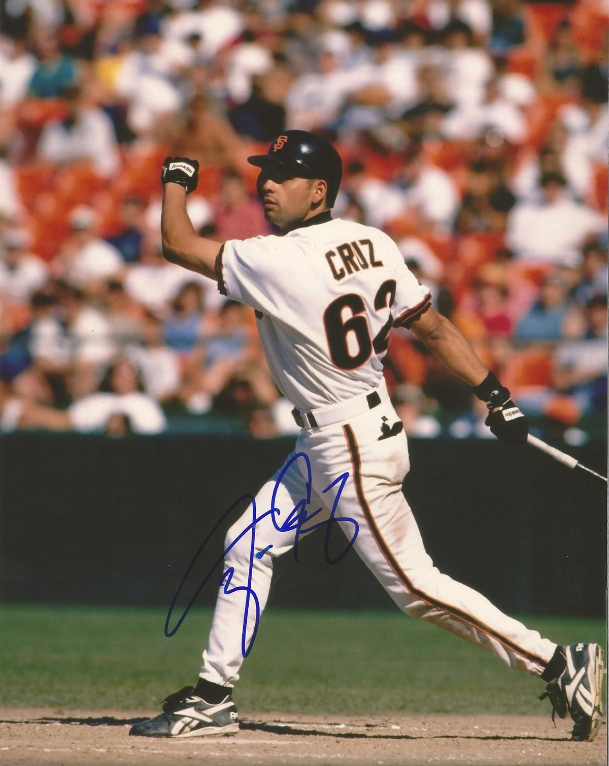 JACOB CRUZ SAN FRANCISCO GIANTS AUTOGRAPH SIGNED 8X10 PHOTO W/COA