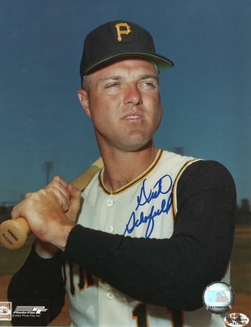 DICK SCHOFIELD PITTSBURGH PIRATES  SIGNED AUTOGRAPHED 8X10 PHOTO W/ COA
