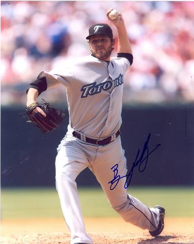 BRIAN TALLET TORONTO BLUE JAYS SIGNED 8X10 PHOTO W/COA