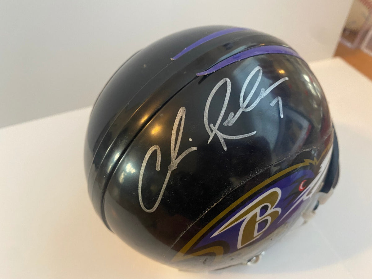 CHRIS REDMAN BALTIMORE RAVENS SIGNED AUTOGRAPHED MINI HELMET W/COA