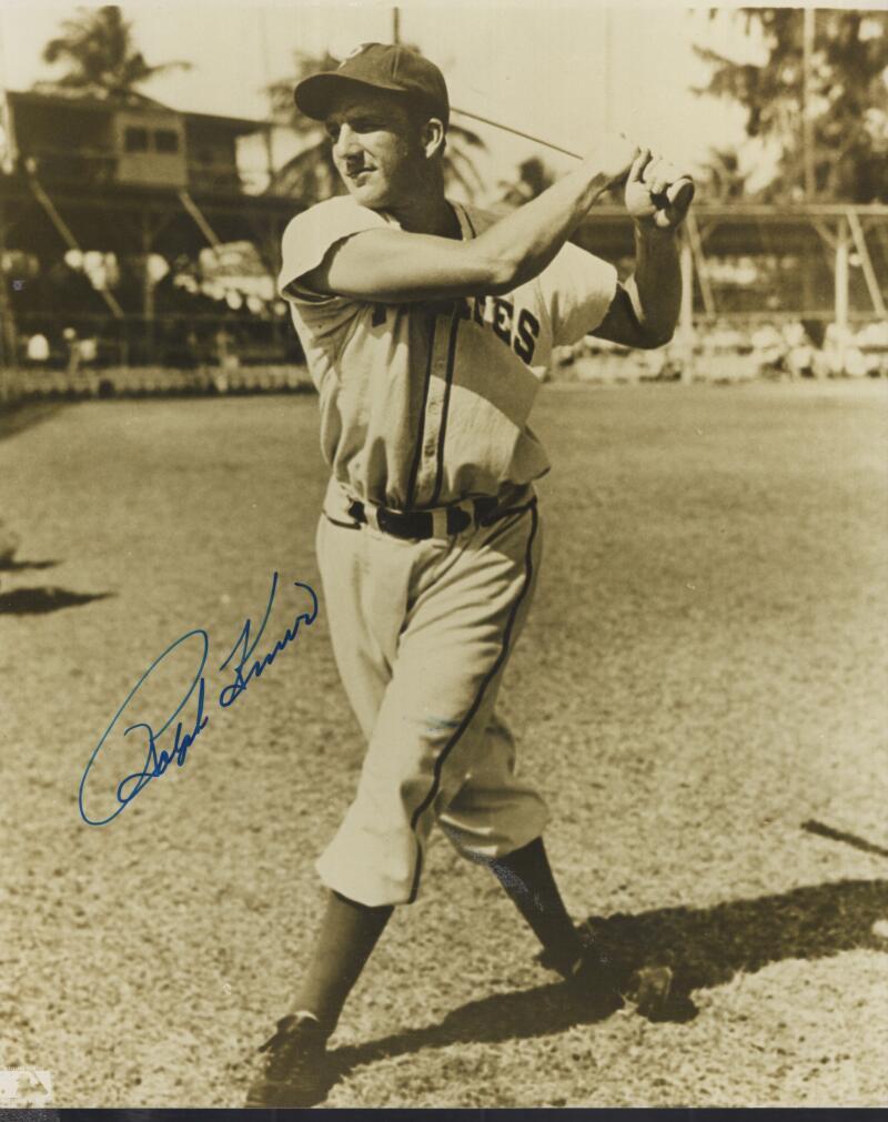 RALPH KINER PIRATES SIGNED AUTOGRAPHED 8X10 PHOTO W/ COA