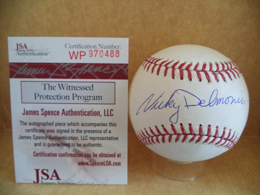 NICKY DELMONICO CHICAGO WHITE SOX SIGNED AUTOGRAPH ML BASEBALL JSA WP970489