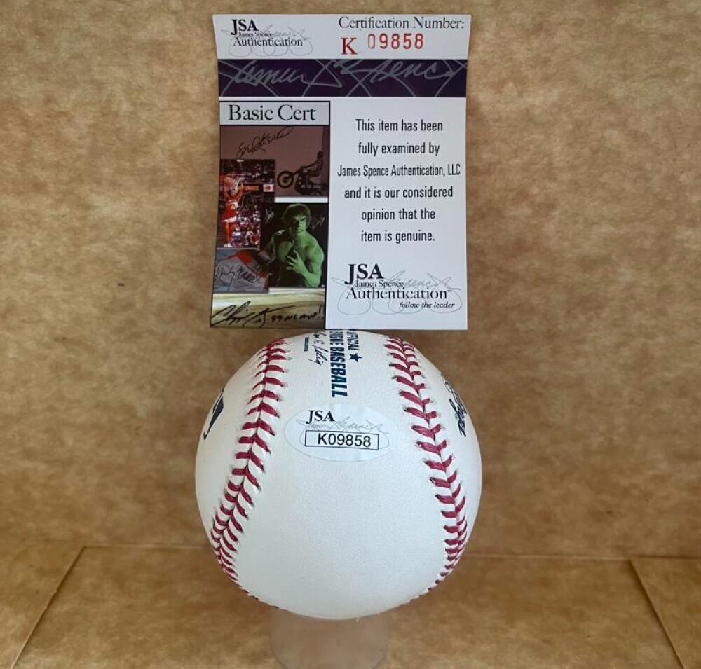 KYLE LOHSE REDS/CARDINALS SIGNED AUTO M.L. BASEBALL JSA AUTH
