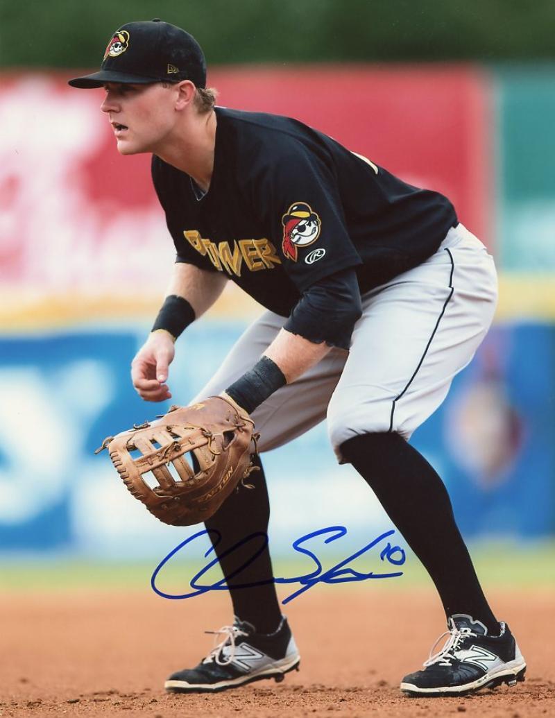 CHASE SIMPSON PITTSBURGH PIRATES SIGNED 8X10 PHOTO W/COA