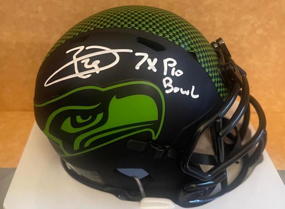 EARL THOMAS SEATTLE SEAHAWKS 7X PRO BOWL SIGNED ECLIPSE MINI HELMET BECKETT