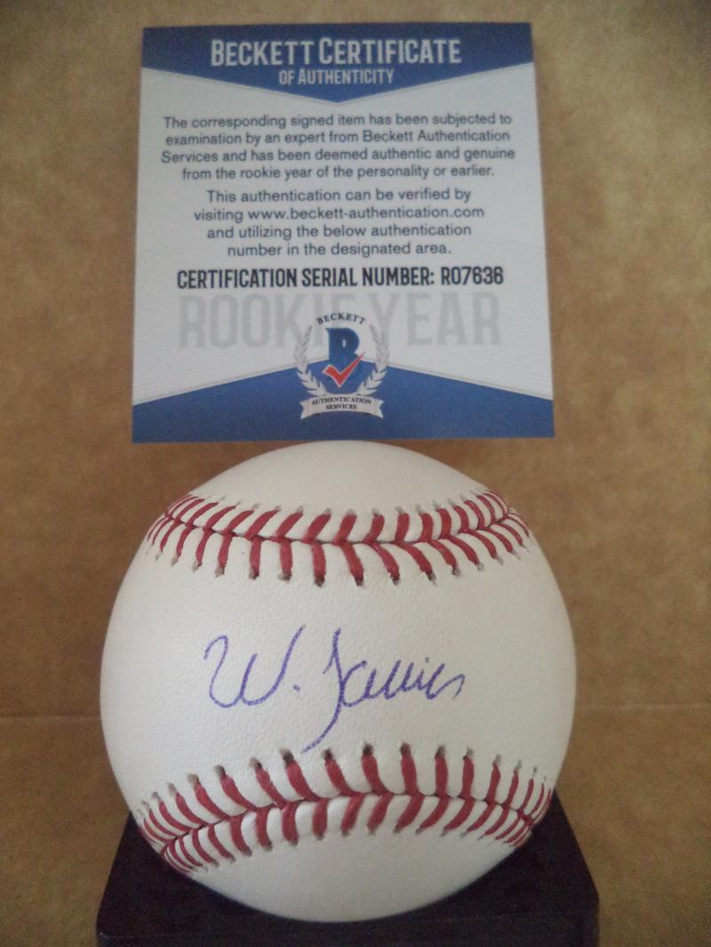 WANDER JAVIER MINNESOTA TWINS ROOKIE YEAR SIGNED M.L. BASEBALL BECKETT R07636