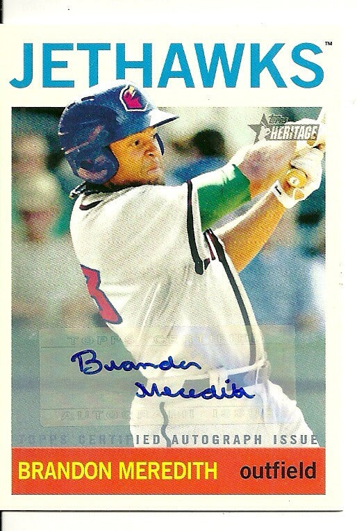 BRANDON MEREDITH HOUSTON ASTROS SIGNED AUTOGRAPHED 2013 TOPPS CARD #ROA-BM W/COA
