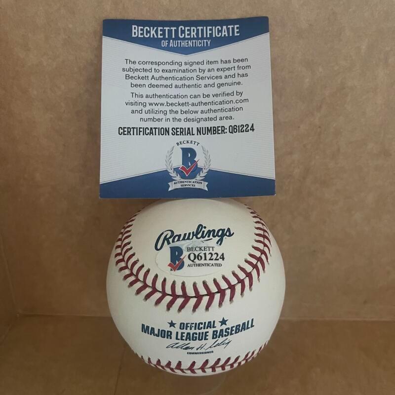 GEORGE KERNEK 65-66 CARDINALS SIGNED AUTOGRAPHED M.L. BASEBALL BECKETT Q61224
